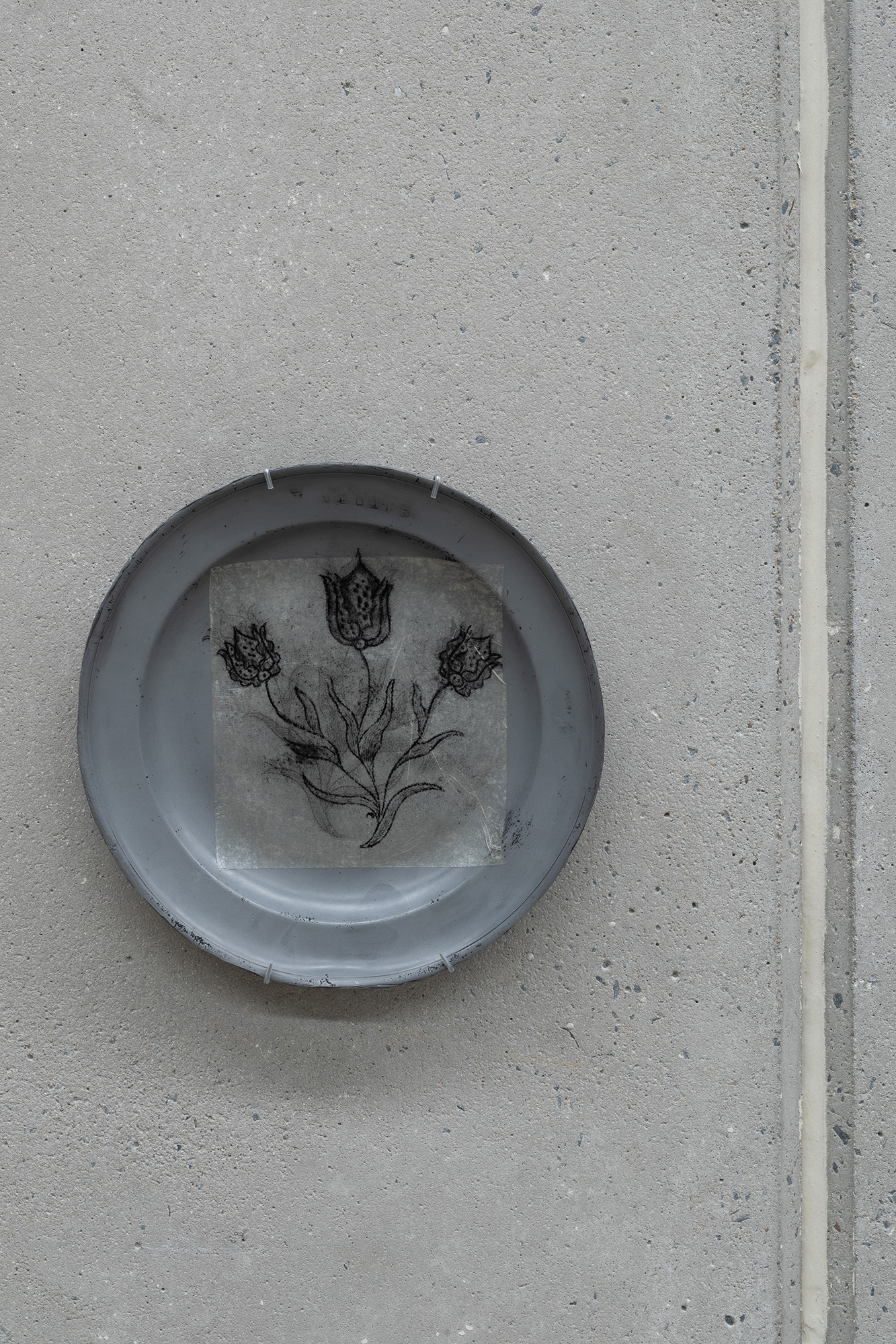 Micah Danges, Pewter Plate (impression 2), 2025