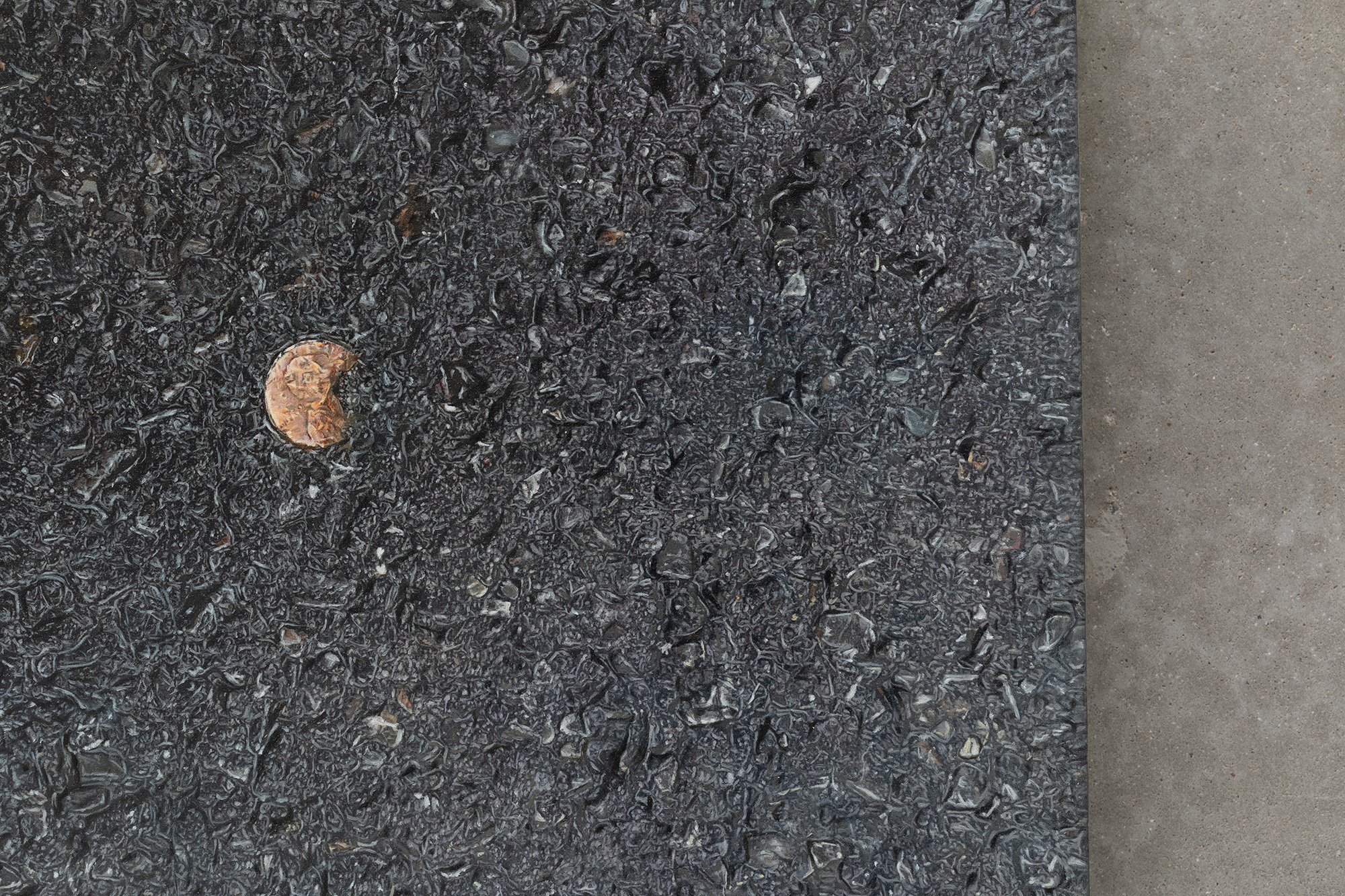 Funnelling towards a point but expanding into a whole (Penny), detail, Anna Kristensen, 2026