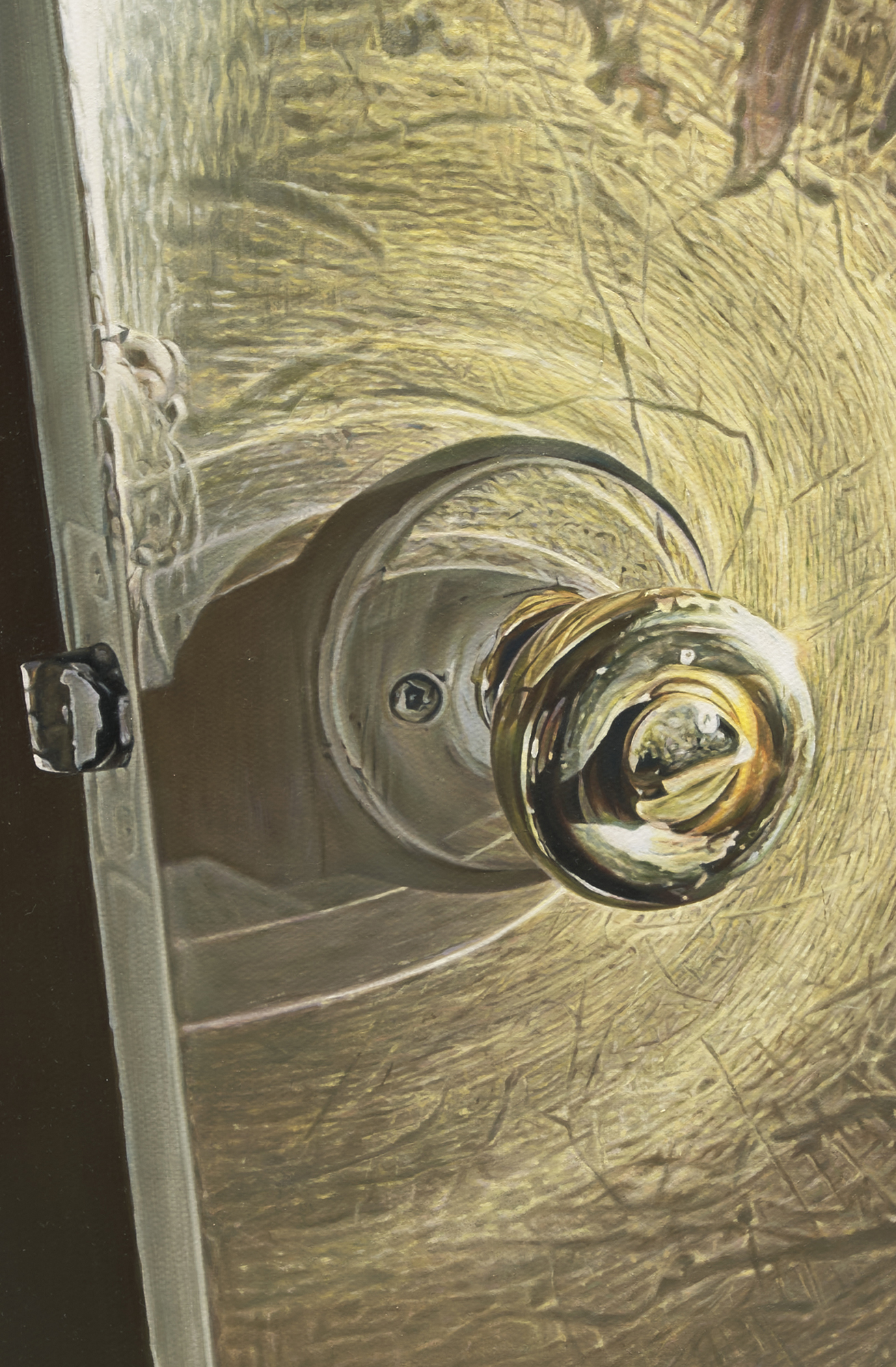 All that’s in here is all that’s out there (Apartment door), detail, Anna Kristensen, 2025